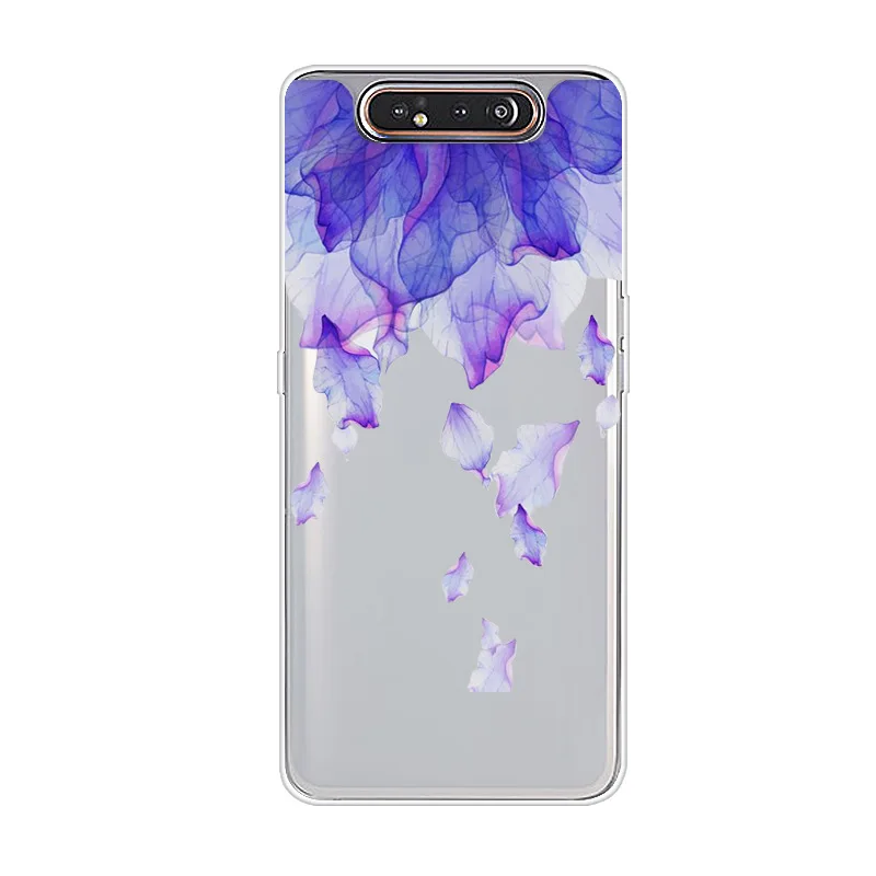 28 Для samsung A80 чехол с животным Мягкий ТПУ Прозрачный бампер чехол для samsung Galaxy A80 Силиконовая задняя крышка для телефона Capas A 80 A805 A805F - Цвет: 28