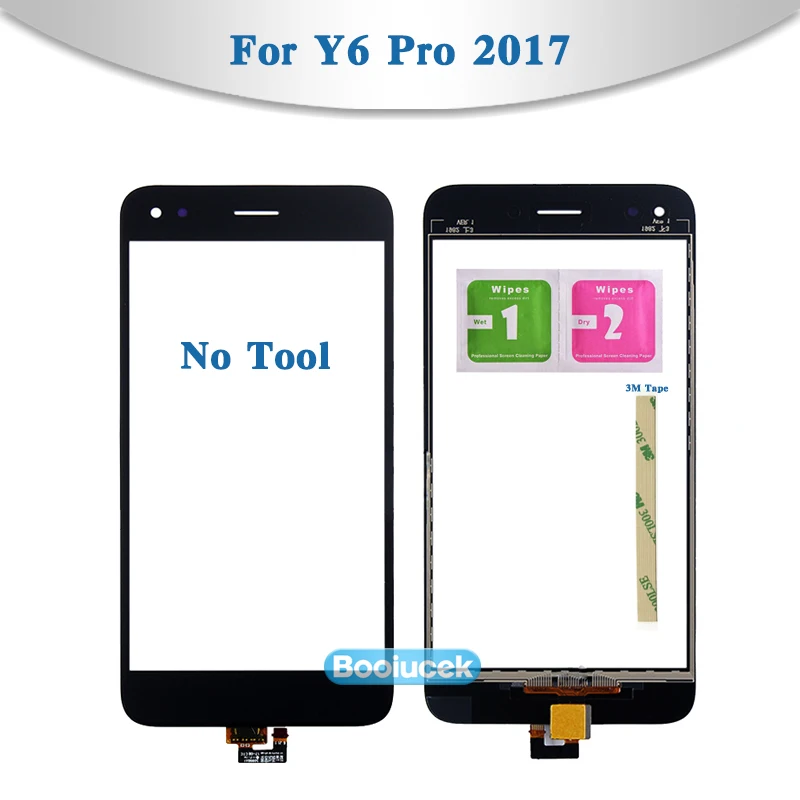 Сенсорный экран 5 0 &quotдля Huawei Y6 Pro 2017 внешняя стеклянная панель для объектива |
