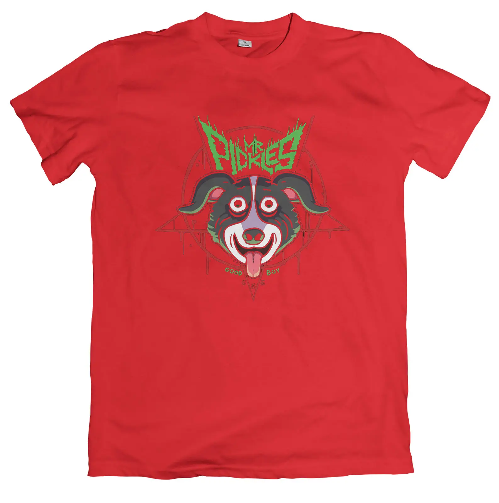 Mr Pickles Pentogram Футболка Люцифер Дьявол мультфильм футболка Мужская Унисекс Новая