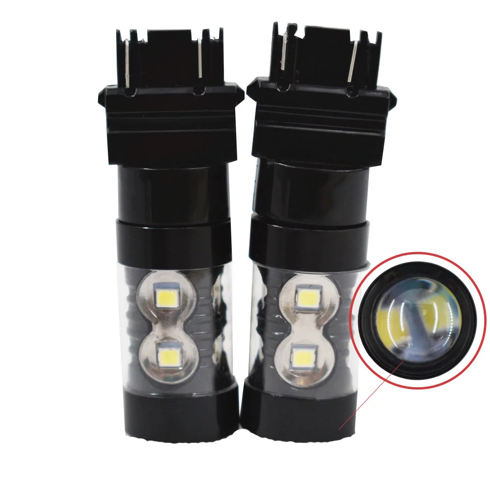 

NEW 2pcs 80W LED Reverse Backup Light Bulbs For Jeep Wrangler JK 2007-2016