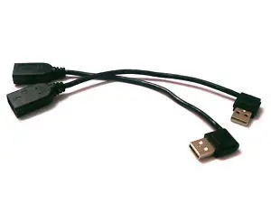 

Zihan 2 шт. USB2.0 угловой Удлинительный кабель «штырь-гнездо», 0,2 м
