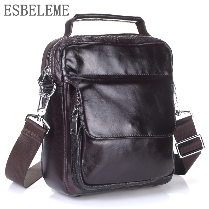 2018 Топ Класс Пояса из натуральной кожи Для мужчин Бизнес Сумки масла Воск человек