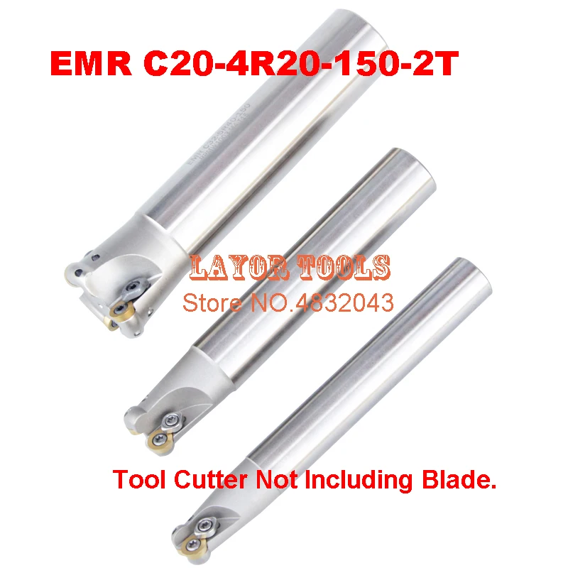 

EMR C20-4R20-150-2T R4, Фрезерный инструмент, R4 индексируемая концевая фреза для фрезерного станка, диаметр 20 мм, 150 мм RPMT0802MO Фрезерный резак