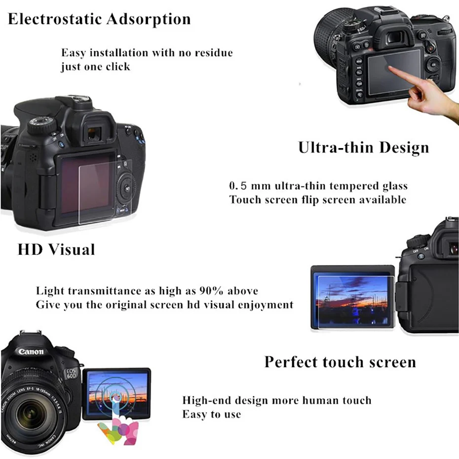 TENENELE защита для экрана NIKON D7500 закаленное стекло ЖК-защитная пленка HD Nikon Защитная