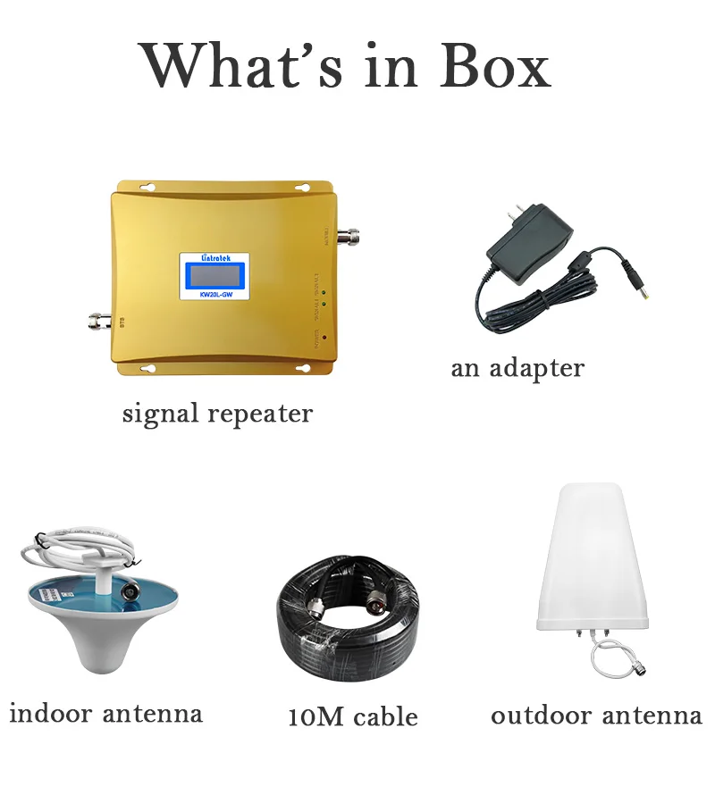 Lintratek Signal Booster 2G 3G Repeater 900 2100Mhz GSM 2100 Mobile Phone Amplifier Dual Band KW20L-GW | Мобильные телефоны и