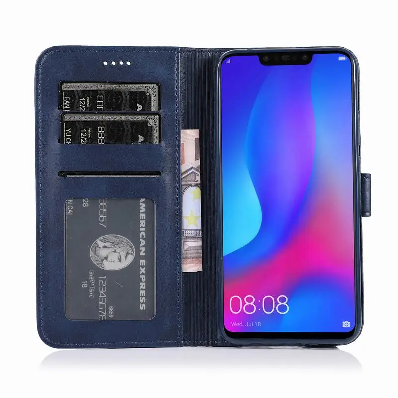 Чехол-книжка с откидной крышкой для huawei Nova 3, чехол-кошелек со слотом для карт, чехол для huawei Nova 3, Nova3, кожаный чехол для телефона, чехол