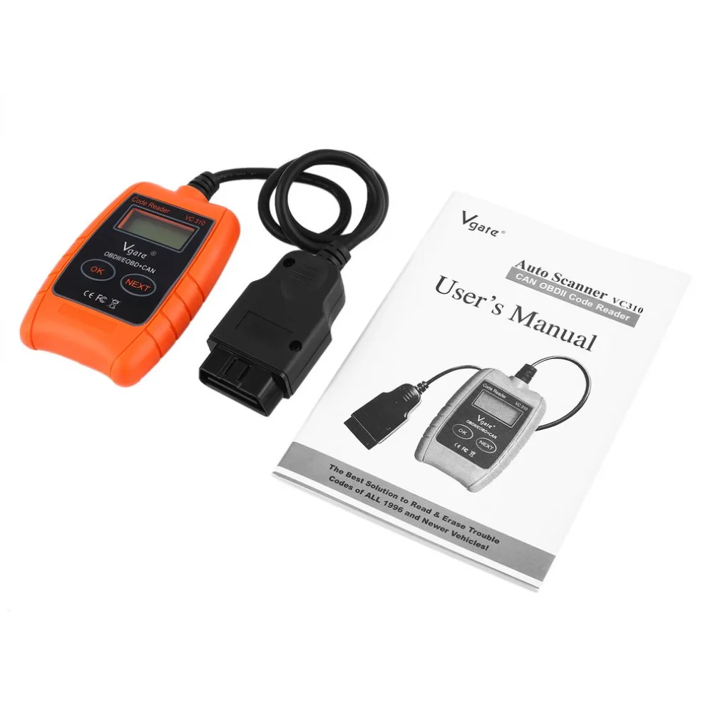VGATE VC310 для компактный Универсальный ODB2 автоматического сканирования ошибка
