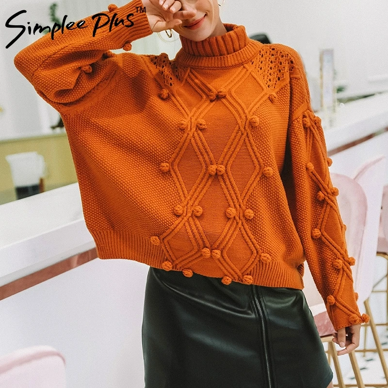 Simplee плюс вязаный свитер женский трикотажный рукав летучая мышь зимний 2018 осень