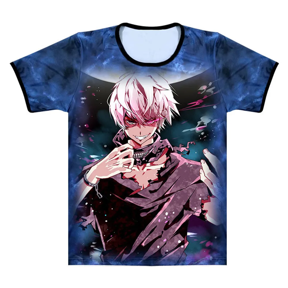 Футболка для косплея Tokyo Ghoul новая японская аниме Кен канеки костюм удобная