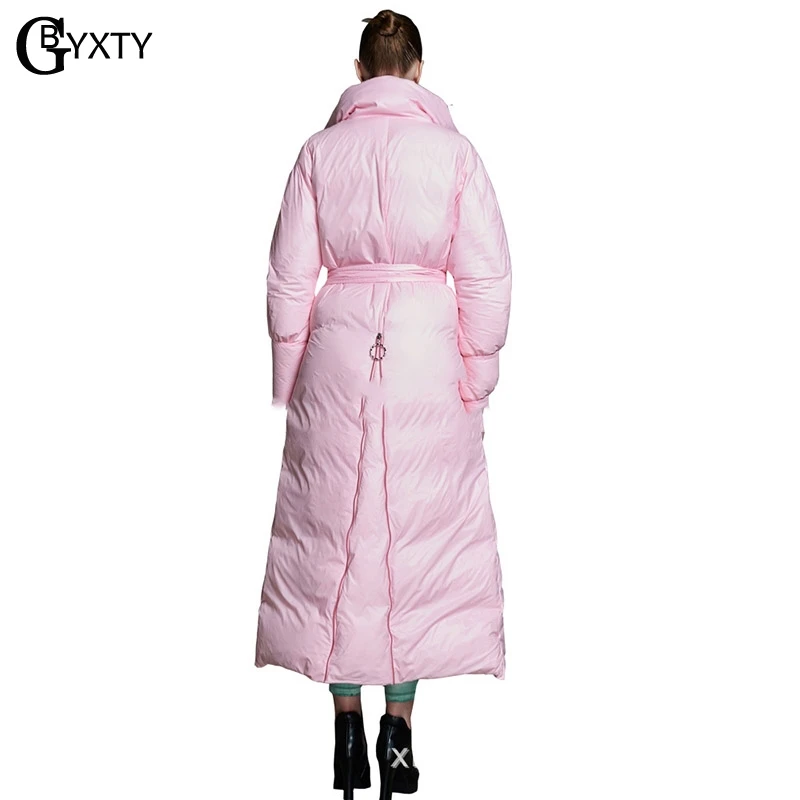 GBYXTY chaquetas plumas mujer зимняя длинная толстая куртка оверсайз женская элегантная на