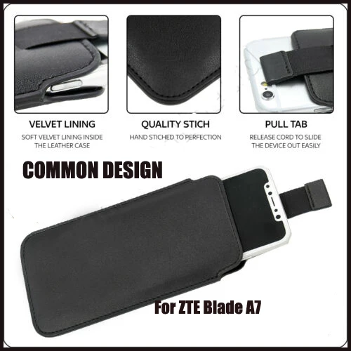 Casteel PU кожаный чехол для ZTE Blade A7 A7S A3Y A3 Prime Avid 579 и вытяжным язычком телефона Крышка |