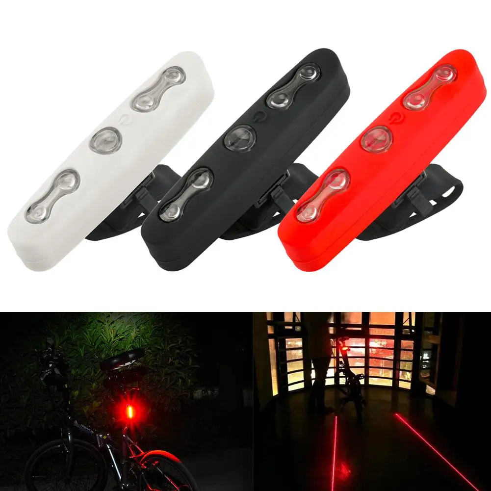 Велосипедный задний фонарь MTB горный велосипед свет силиконовая лампа 5LED Задний