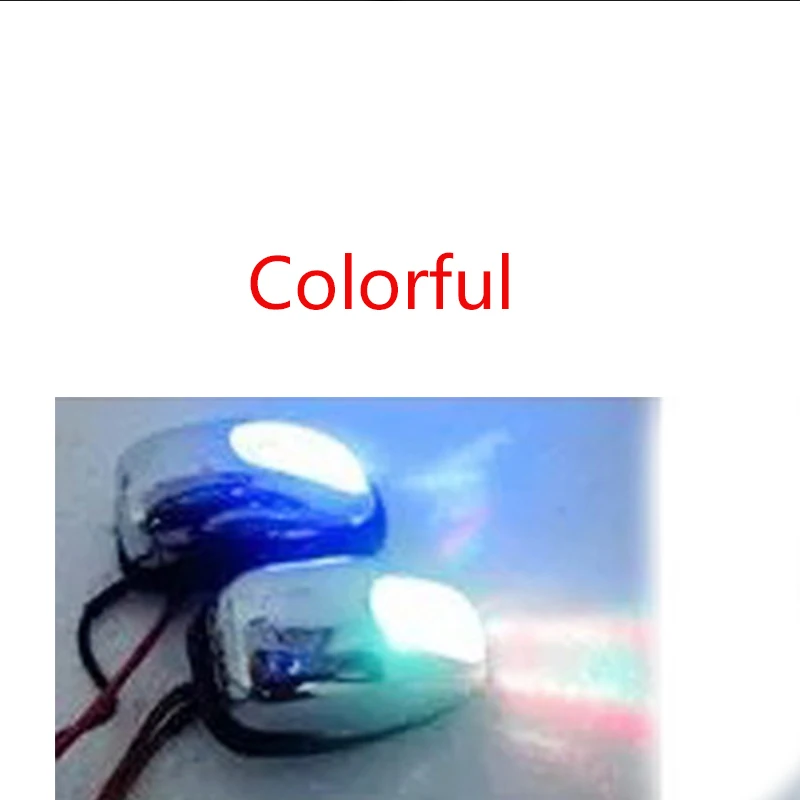 2pcs colorful Предупреждение ющий светодиодный светильник Форсунка щетки стеклоочистителя носик шайбы для Mitsubishi ASX Lancer 10 9 Outlander Pajero Suzuki Swift Grand Vitara SX4 - Название цвета: 2pcs colorful
