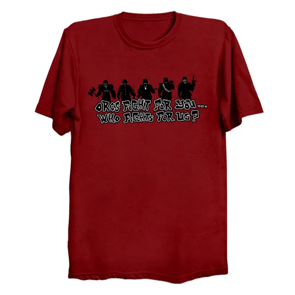 Новая мужская футболка с принтом хлопковая Футболка орками круглым вырезом и