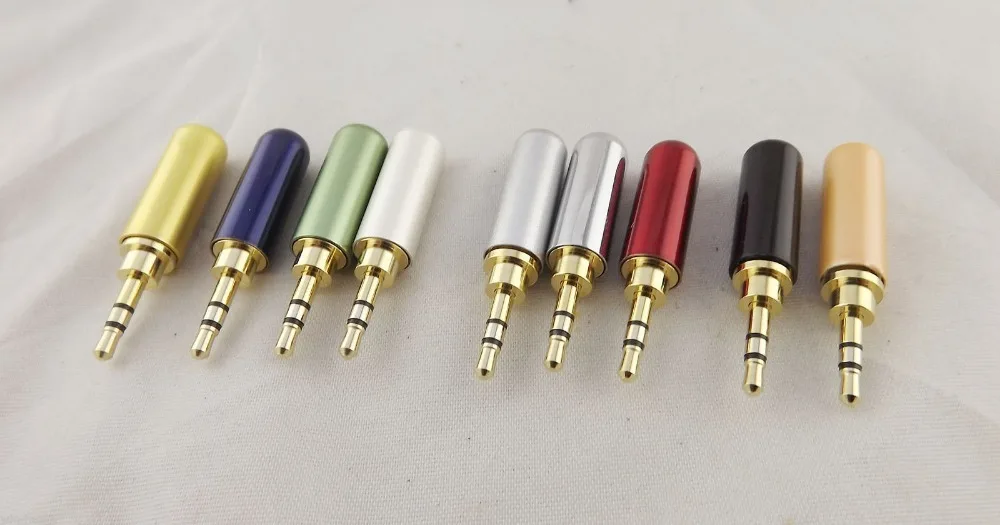 1pcs Gold 2.5mm 3 Pole Stereo Male Repair Headphone Metal Audio Earphone Connector | Компьютеры и офис