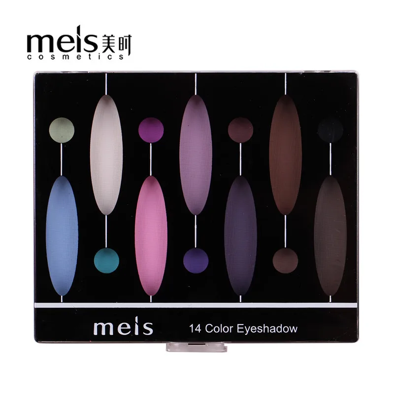 MEIS beauty глазурованные 14 цветов обнаженные Сияющие тени для век Палитра Макияж блеск пигмент дымчатые тени для век Палитра водостойкая косметика - Цвет: 3