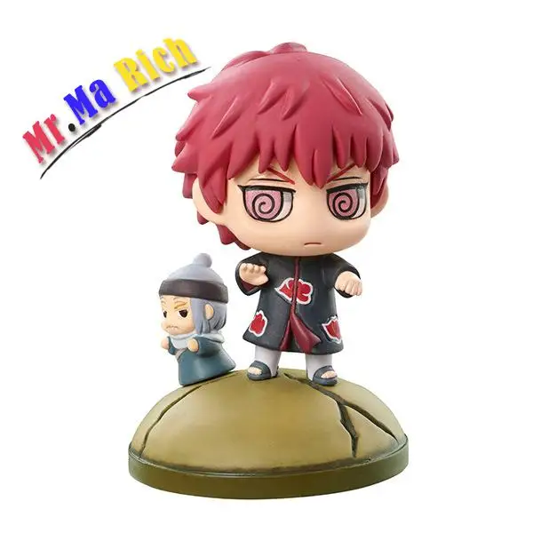 6 шт./компл. Аниме Naruto Zetsu Deidara Uzumaki Sasori Kakuzu 5 см Q Версия Модель ПВХ маленький Kawaii