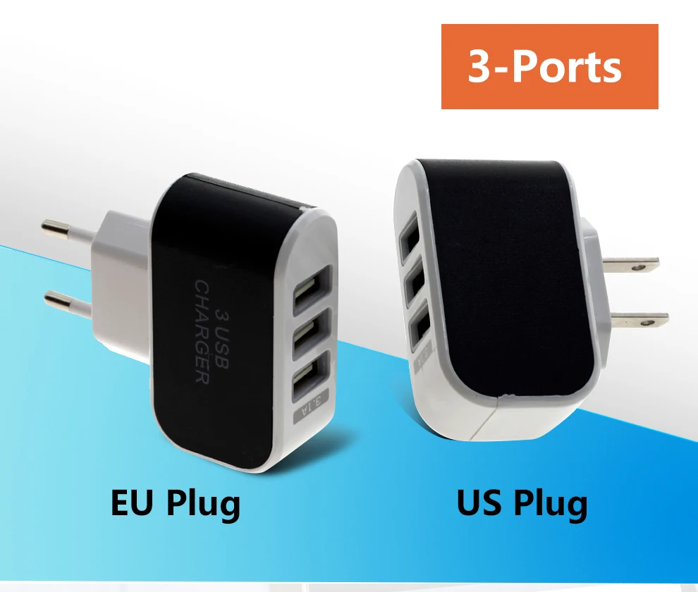DC 5V 2A USB Питание адаптер штепсельная вилка европейского стандарта/США Plug Универсальный Зарядное устройство 1/2/3/6 Порты