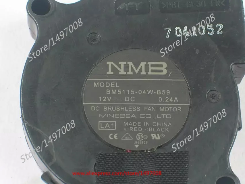 NMB MAT BM5115 04W B59 LA1 DC 12V 0.24A 3 жильный 50x50x15 мм Сервер вентилятор охлаждения|blower fan|server