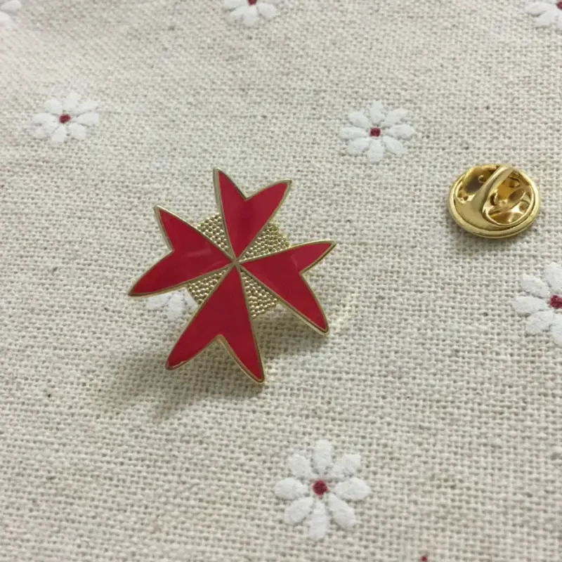 Броши с красной эмалью на заказ 100 шт. | Дом и сад