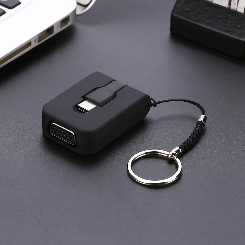 USB C Type к VGA адаптер 3 1 USB-C видео конвертер для 2017 MacBook Pro Samsung Galaxy S8 S9/S8S9Plus/Note8/HAWEI P20 |