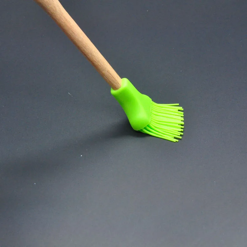 3 шт./компл. цветная силиконовая Кондитерская Лопатка и щетка с ручкой из
