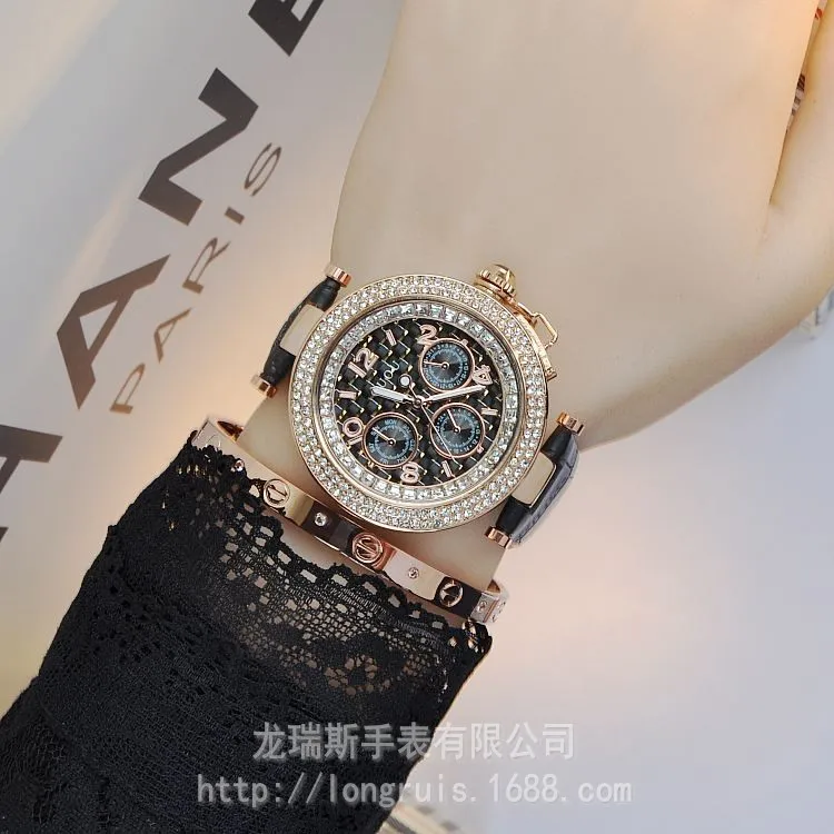 GUOU наручные часы водонепроницаемые женские кварцевые натуральная кожа