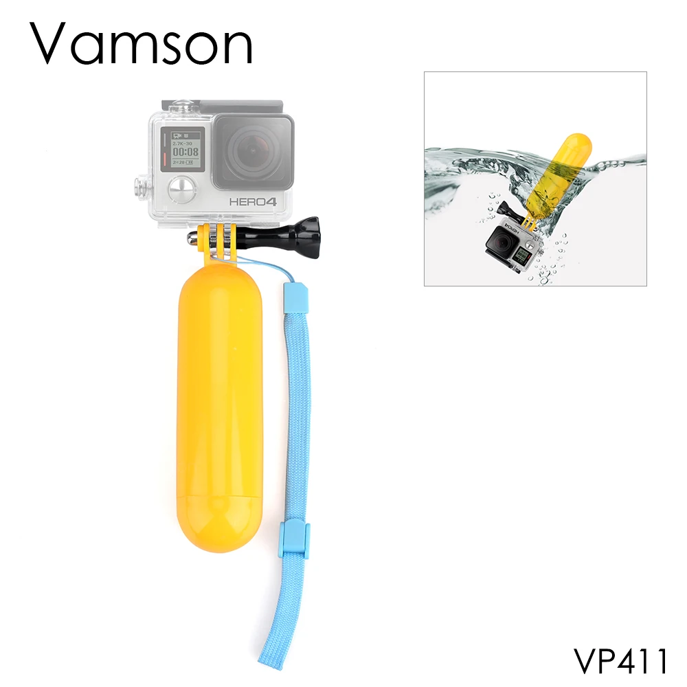 

Vamson for Gopro Accessories Monopod selfie stick Floaty Bobber Hand Grip Wrist Strap For GoPro Hero 8 7 6 5 4 3+VP411