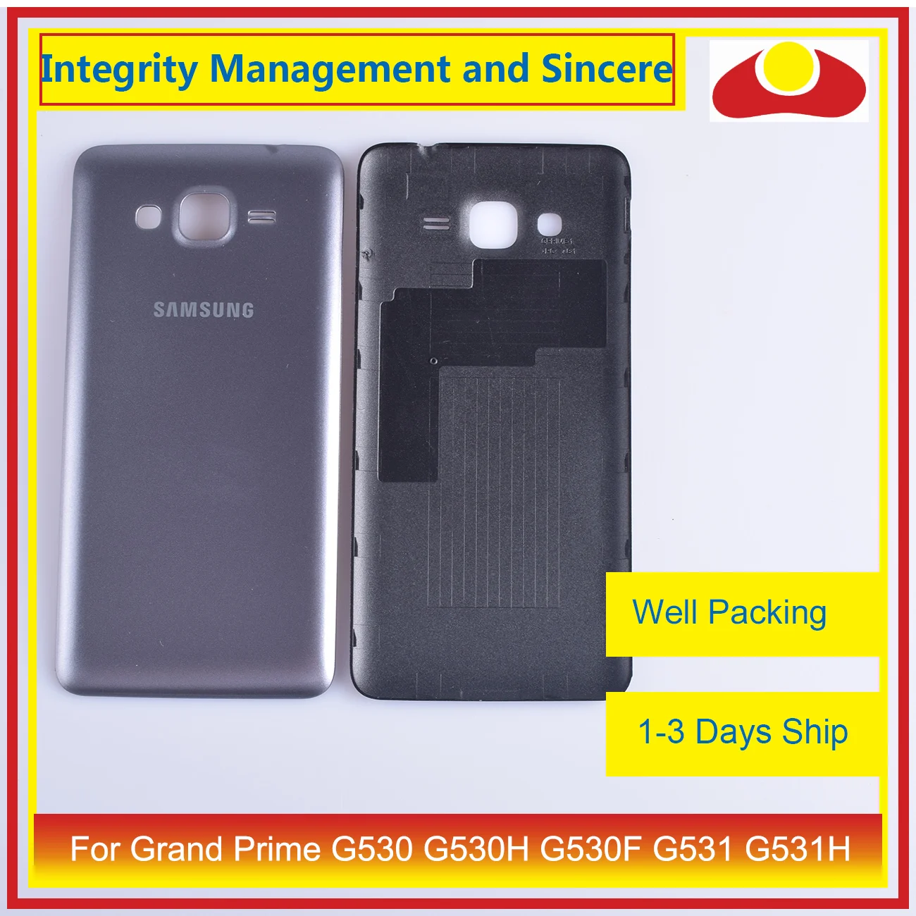 10 шт./партия для samsung Galaxy Grand Prime G530 G530H G530F G531 G531F корпус батарейного отсека задняя крышка корпуса Корпус Корпуса