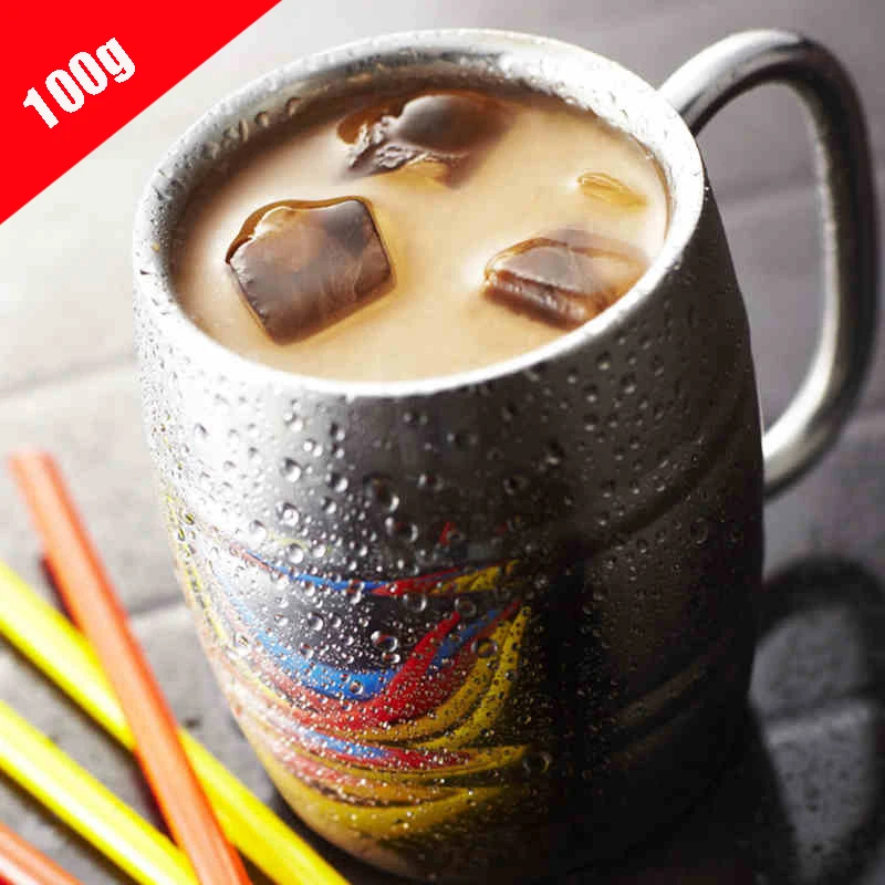 ShineTea 100 г Подлинной пузырь чай порошок Концентрированного черного чая вкус