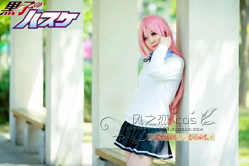 Баскетбольная форма Kuroko no Basuke Kuroko's Satsuki Momoi школьная костюм для косплея F016| |