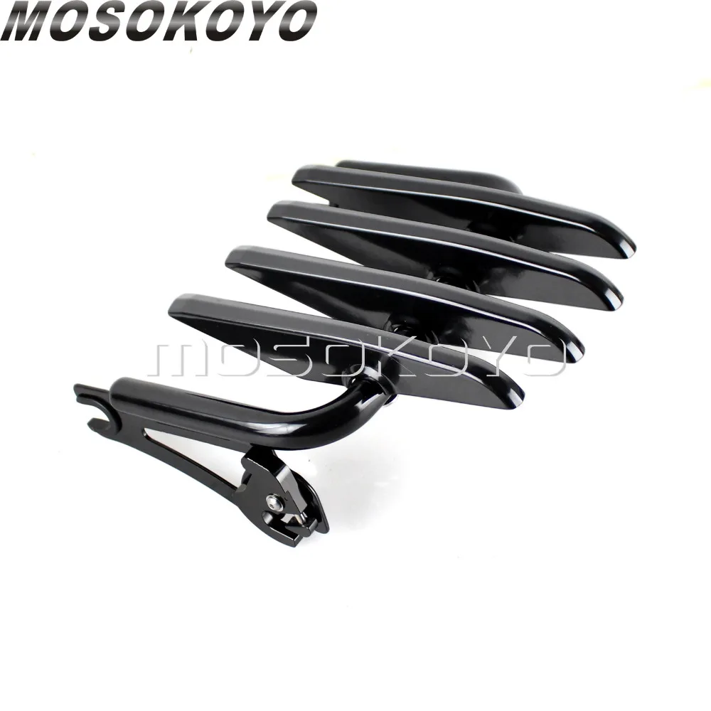 Черная Съемная багажная полка для Harley Touring Road King Street Glide Classic Custom FLHR FLHX FLTR 09 16| |