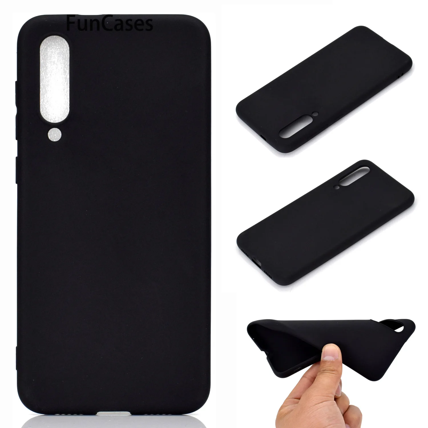 Mi9 однотонные прозрачные чехлы для etui Xiaomi 9 SE Металлические сотовые мягкие ТПУ СПС
