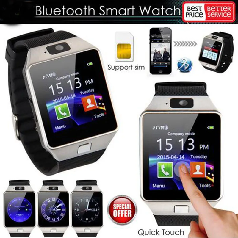 Bluetooth Smart Watch Smartwatch Android Phone Call Relogio 2G GSM SIM TF Card Camera for VIVO X20 Plus X9s X9 X7 | Электроника