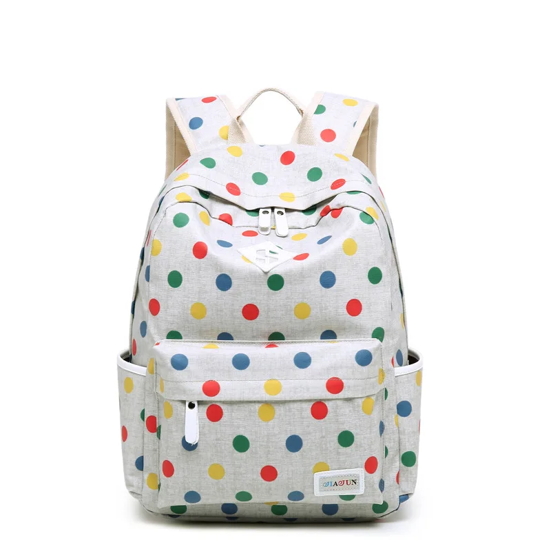 Лучший милый рюкзак в горошек высококачественные розовые милые рюкзаки школьные