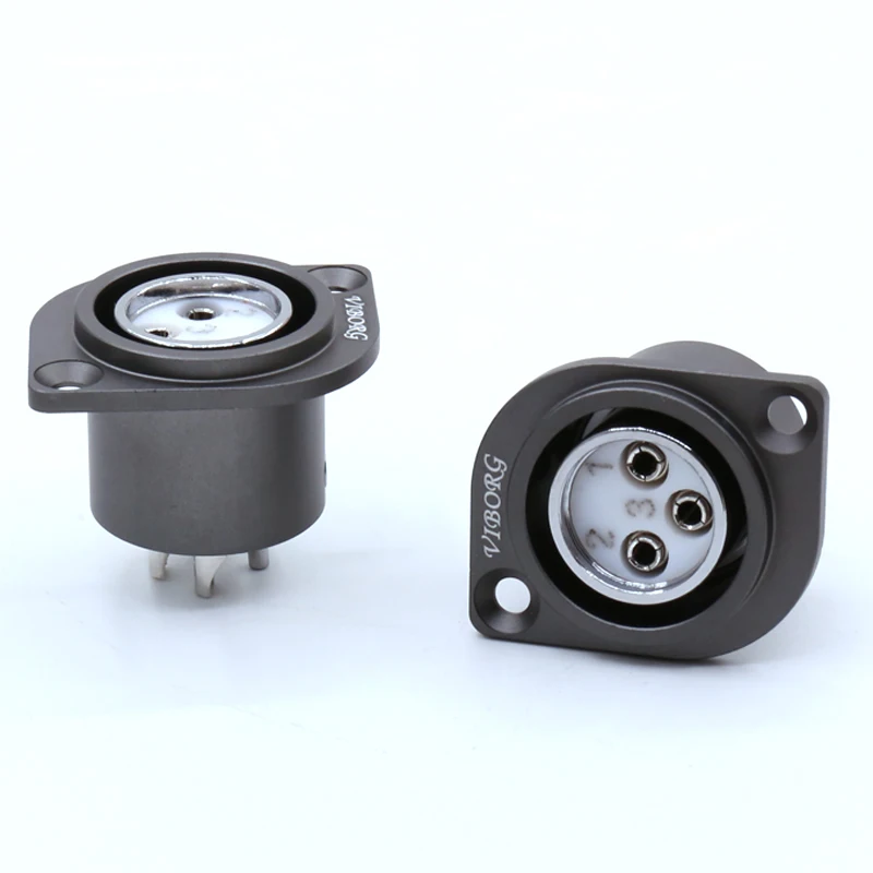 VC201F (R) 3 контактный разъем XLR 1 шт. для микрофона AMP микрофон родиевое покрытие