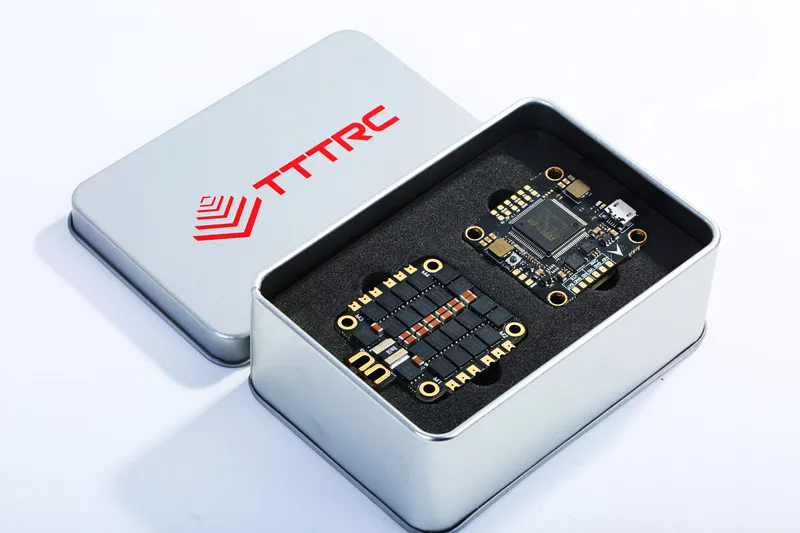 TTTRC F7 двойной гироскоп управления полетом и 50A 4 в 1 бесщеточный ESC 3-8S Встроенный OSD/BEC управление полетом башня для FPV квадрокоптера - Цвет: FC and ESC