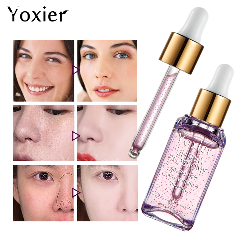 10 шт./лот Yoxier вишня основа для макияжа отбеливающая эссенция лица