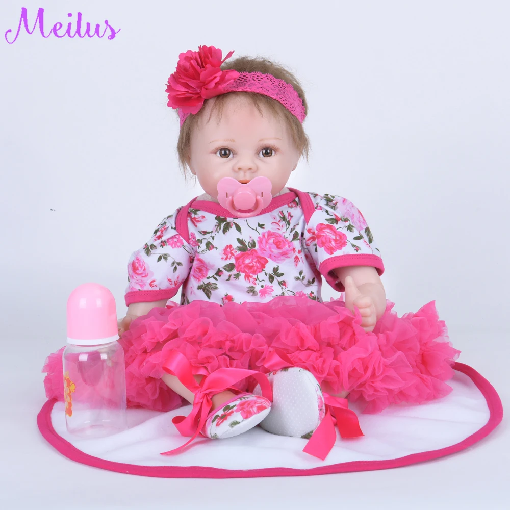 Фото 22 "/55 см Силиконовые reborn baby doll игрушки babies play house для малышей подарок на день