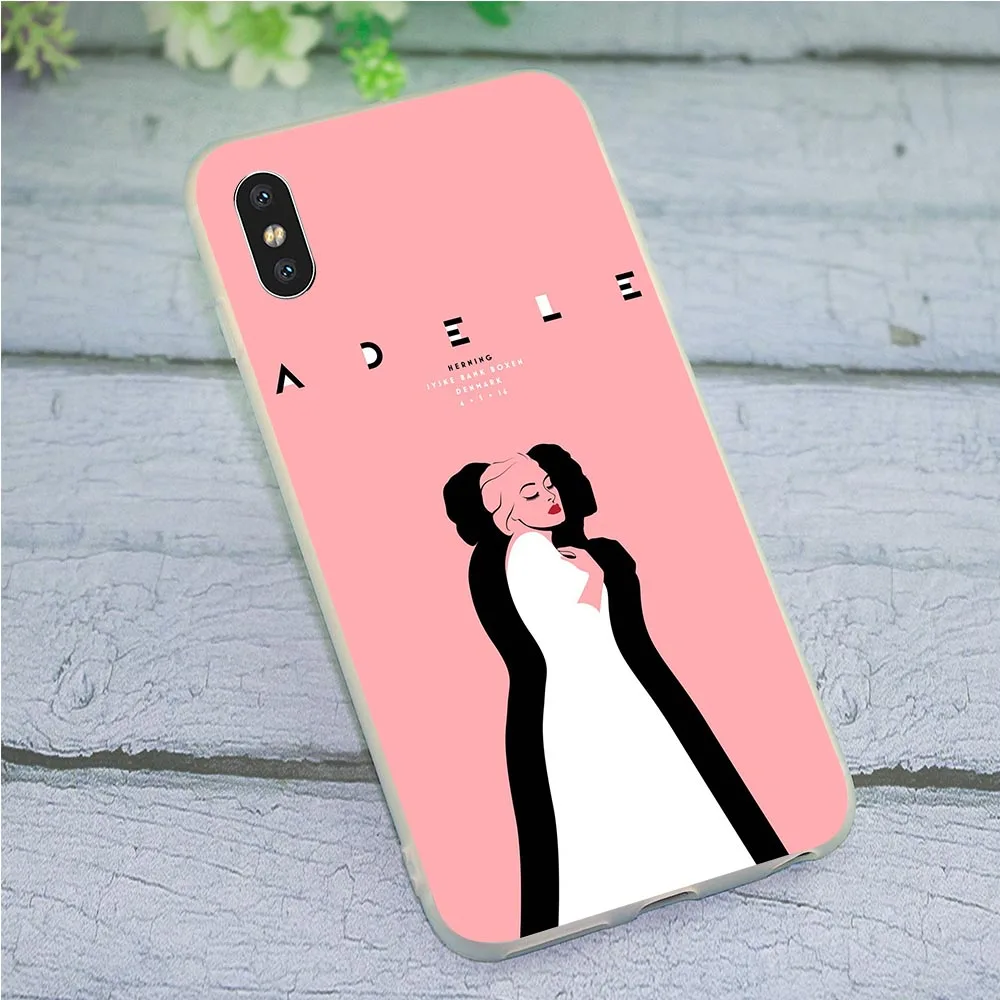 Мягкий ТПУ чехол Adele Adkins для телефона iPhone телефонный XR чехлы X 6 6S 8 Plus 7 5 SE Xs Max