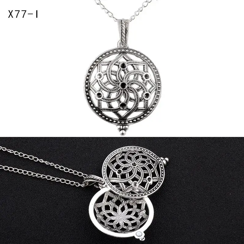 Aroma Diffuser Necklace With Pads Open Antique Vintage Lockets Pendant Perfume Essential Oil Necklace. | Украшения и аксессуары