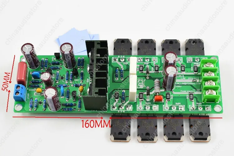 Hi-END 200 Вт стерео усилитель доска 4 пары KEC KTB817 KTD1047 усилитель мощности плата для аудио усилитель DIY 0.0015% искажения