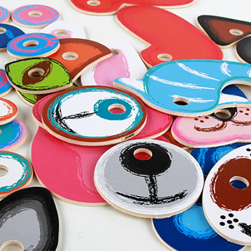 Интеллект головоломки Животные изменение лица игры деревянные Развивающие для