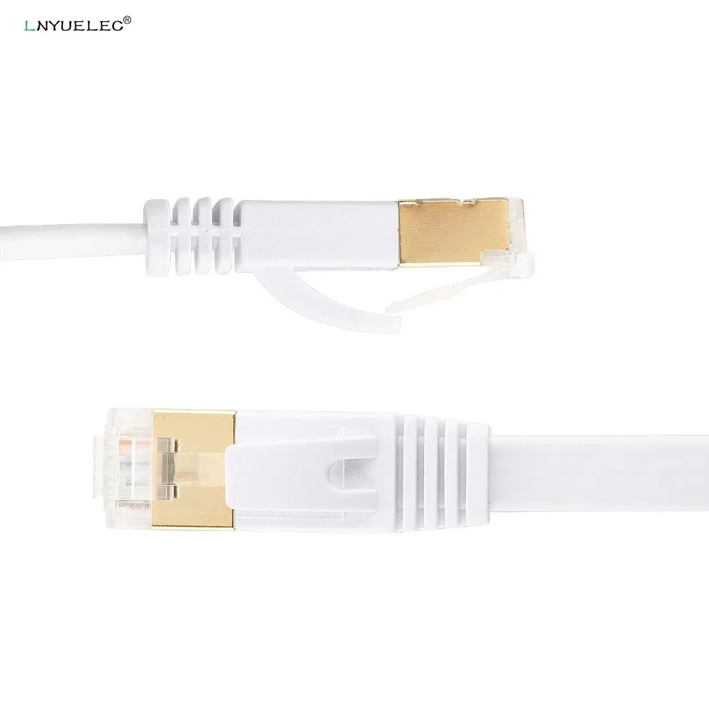 Плоский Ethernet-кабель RJ45 600 МГц 15 м/20 м/30 м/CAT7 для ПК и ноутбуков |