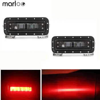 Marloo 2PCS 30W Red Zone Danger Area Warning Light, Warehouse Fork Truck System Safety Light, Forklift Safety Light - Red