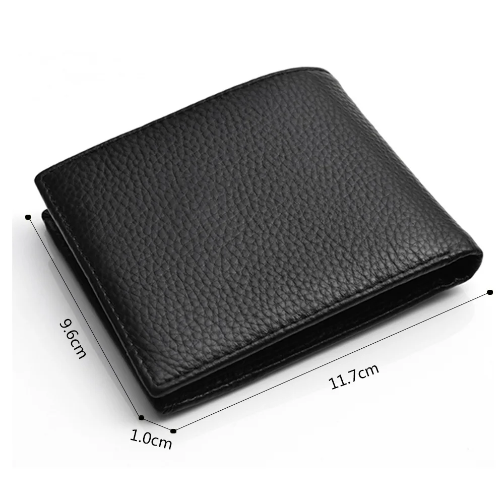 Мужской короткий кошелек из 100% натуральной кожи винтажный повседневный мужской