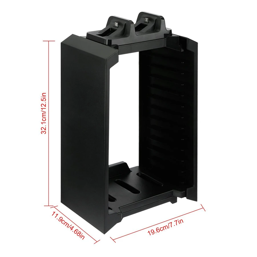universal multi function disk storage tower controller charger stand dock station for playstation 4ps4slimproxbox one slim free global shipping