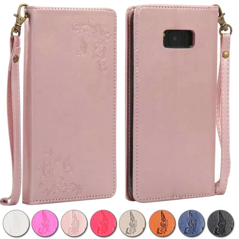 Автоматический магнитный чехол 3D-переворачивания с цветочным узором для Samsung Galaxy S8 S7 Edge S6 Plus Luxury Leather A5 A3 J3 2017 Stand Cover.