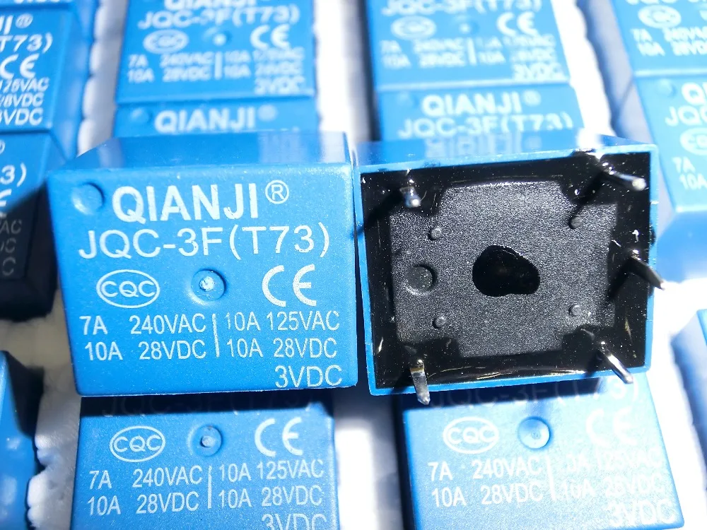 5 шт. Горячая новинка JQC-3F (T73) T73 DIP-5 3VDC 5VDC 6VDC 9VDC 18VDC 24VDC 7A 240VAC 10A 125VAC/28VDC реле питания |