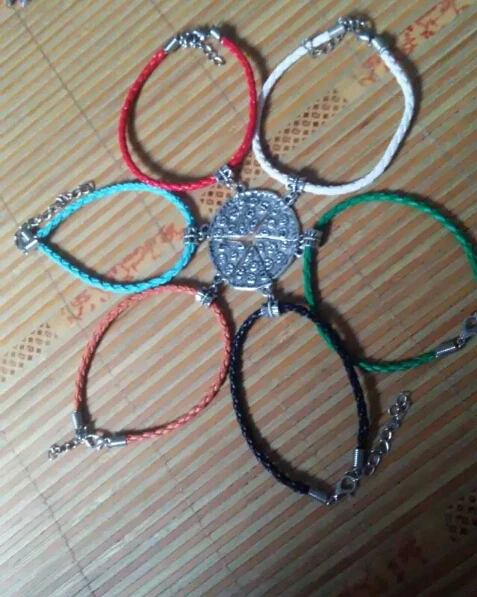 Модный летний Стиль Kabbalah разноцветный Плетеный кожаный шнур для пиццы